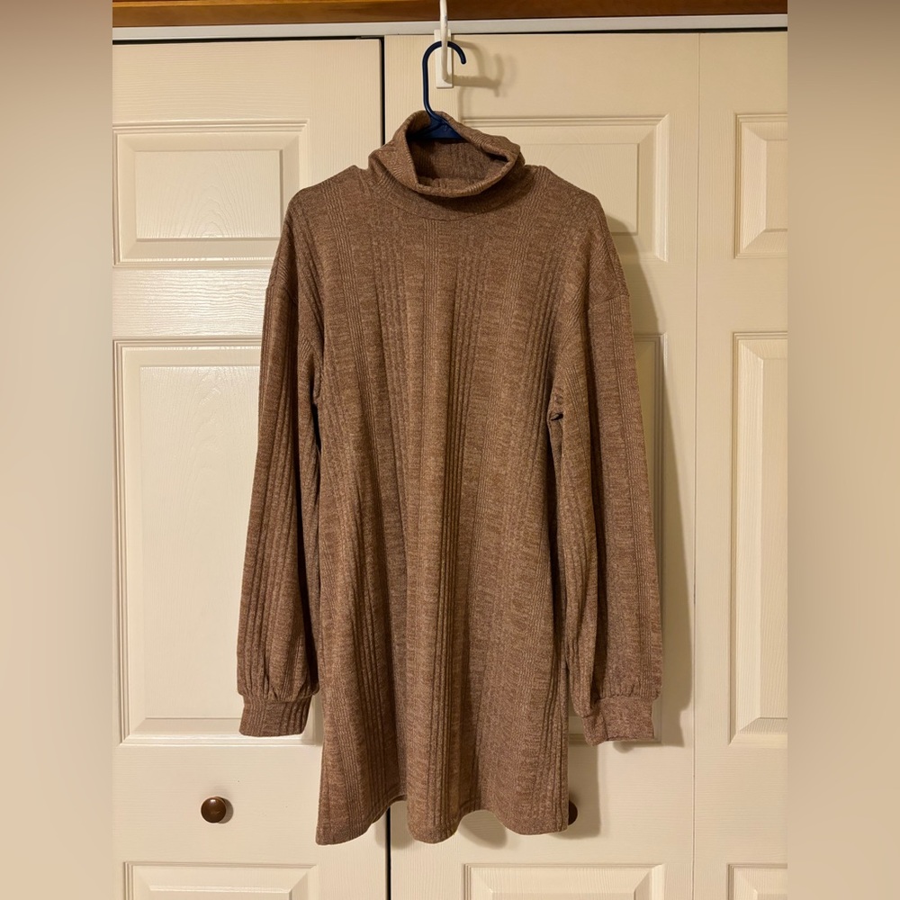 SHEIN turtleneck sweater dress